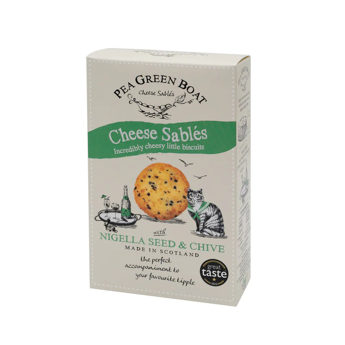 Cheese Sablés with Nigella Seed and Chive